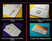 Offers of Metallic Foil Letterpress Cotton Business Cards