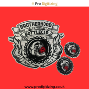 Get the Brotherhood Bottle Custom Embroidery Patches in UK